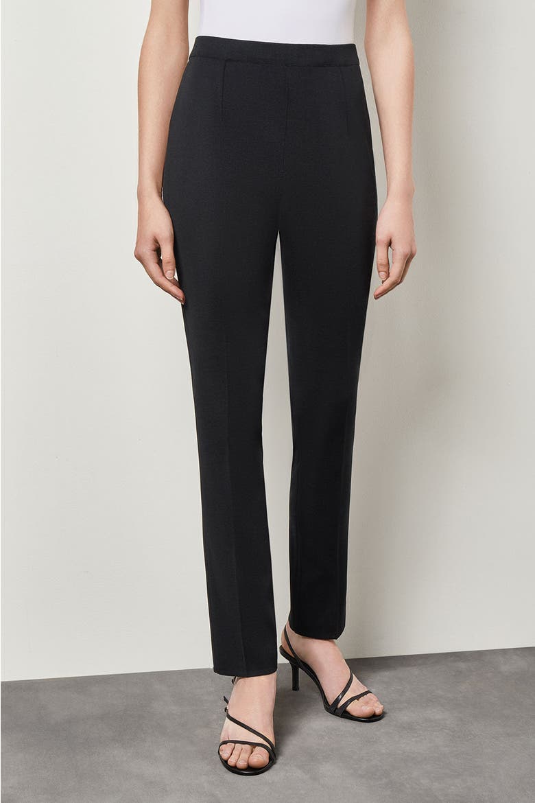 Knit Slim Leg Pants, Main, color, Black
