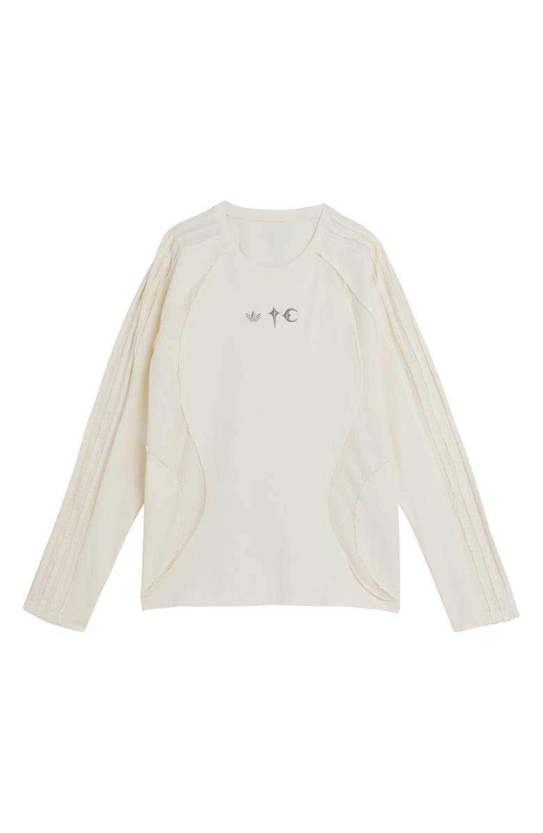 adidas Mesh Detail Oversize T-Shirt, Alternate, color,