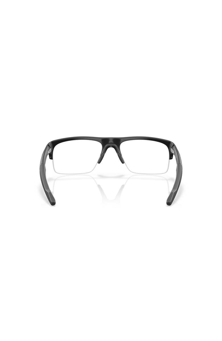 Oakley 58mm Rectangle optical glasses, Alternate, color, Black