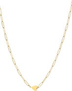 Adornia Tarnish Resistant 18K Gold Plated Heart Pendant Necklace