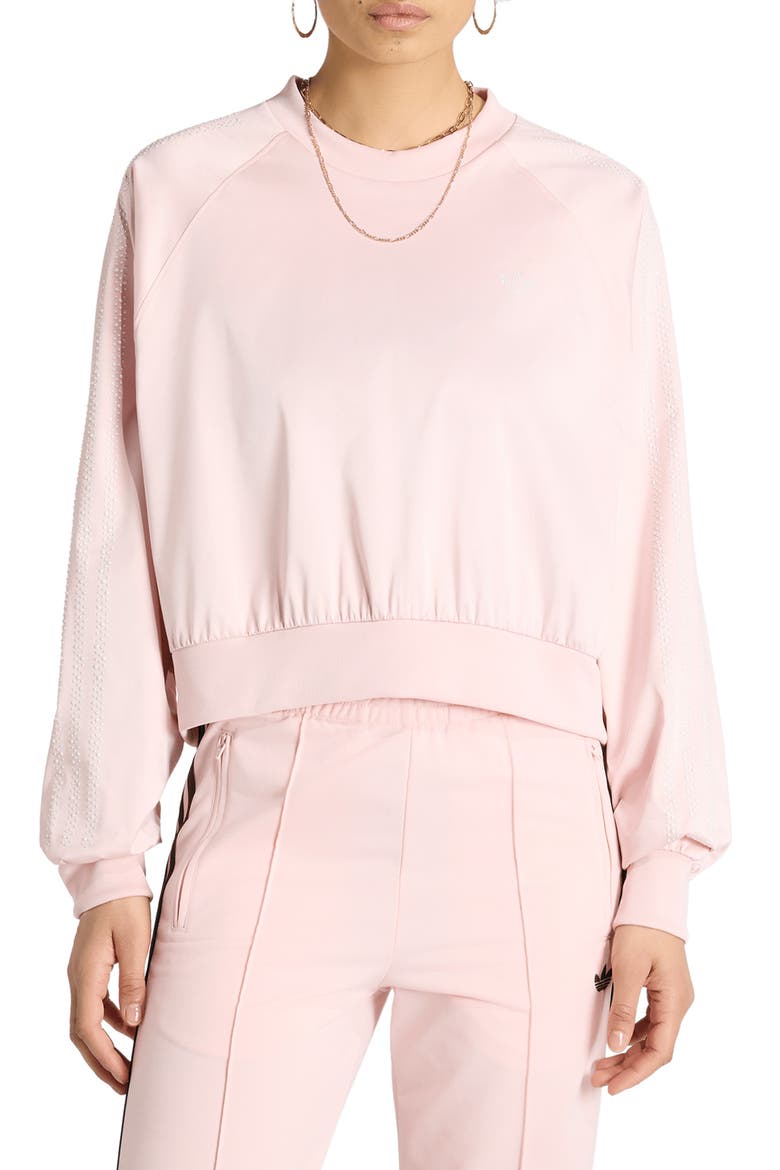 Pearl Crewneck Sweatshirt, Main, color, SANDY PINK/