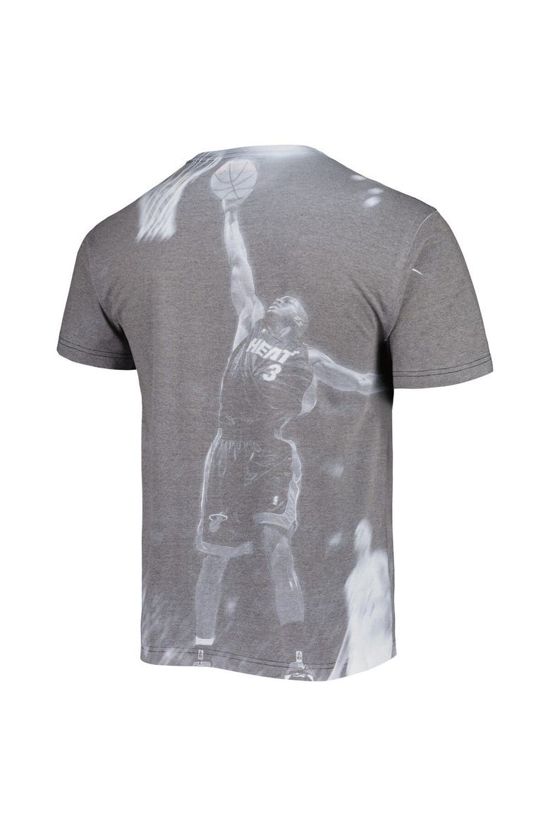 Men's Mitchell & Ness Dwyane Wade Heather Gray Miami Heat Above The Rim T-Shirt, Alternate, color, Gray