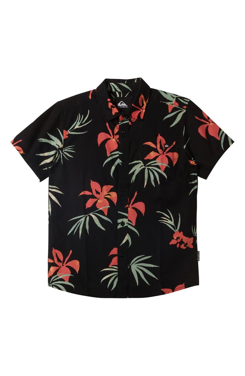 Quiksilver Kids' Apero Classic Short Sleeve Woven Shirt, Main, color, 