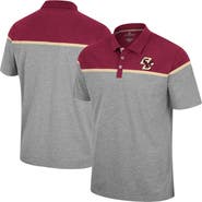 COLOSSEUM Men's Colosseum Heather Gray Boston College Eagles Chamberlain Polo