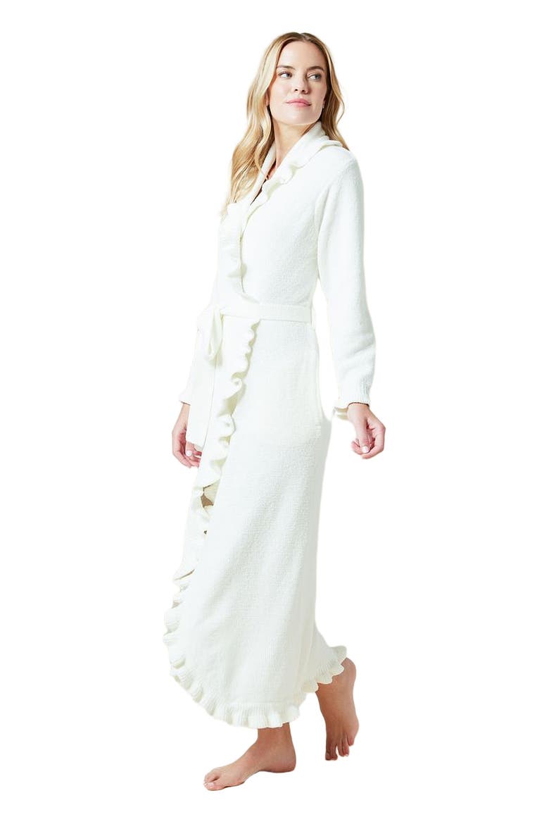 Ruffle Chenille Robe, Main, color, Cloud