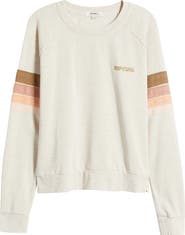 Rip Curl High Tide Stripe Raglan Sleeve Sweatshirt