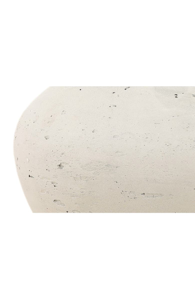Dovetail Furniture Selene Cement Outdoor Vase, Alternate, color, Antique White - Medium