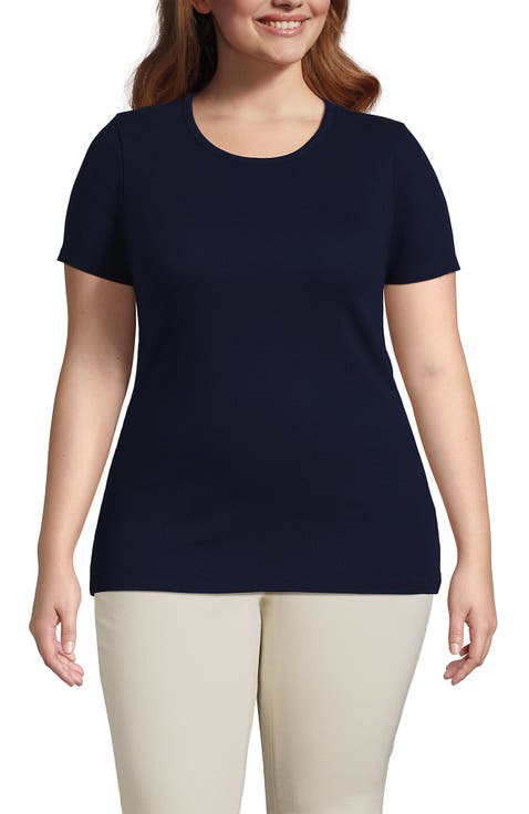 Plus Size Micro Rib T-Shirt