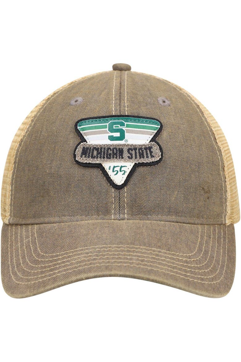 Men's Gray Michigan State Spartans Legacy Point Old Favorite Trucker Snapback Hat, Alternate, color, Gray