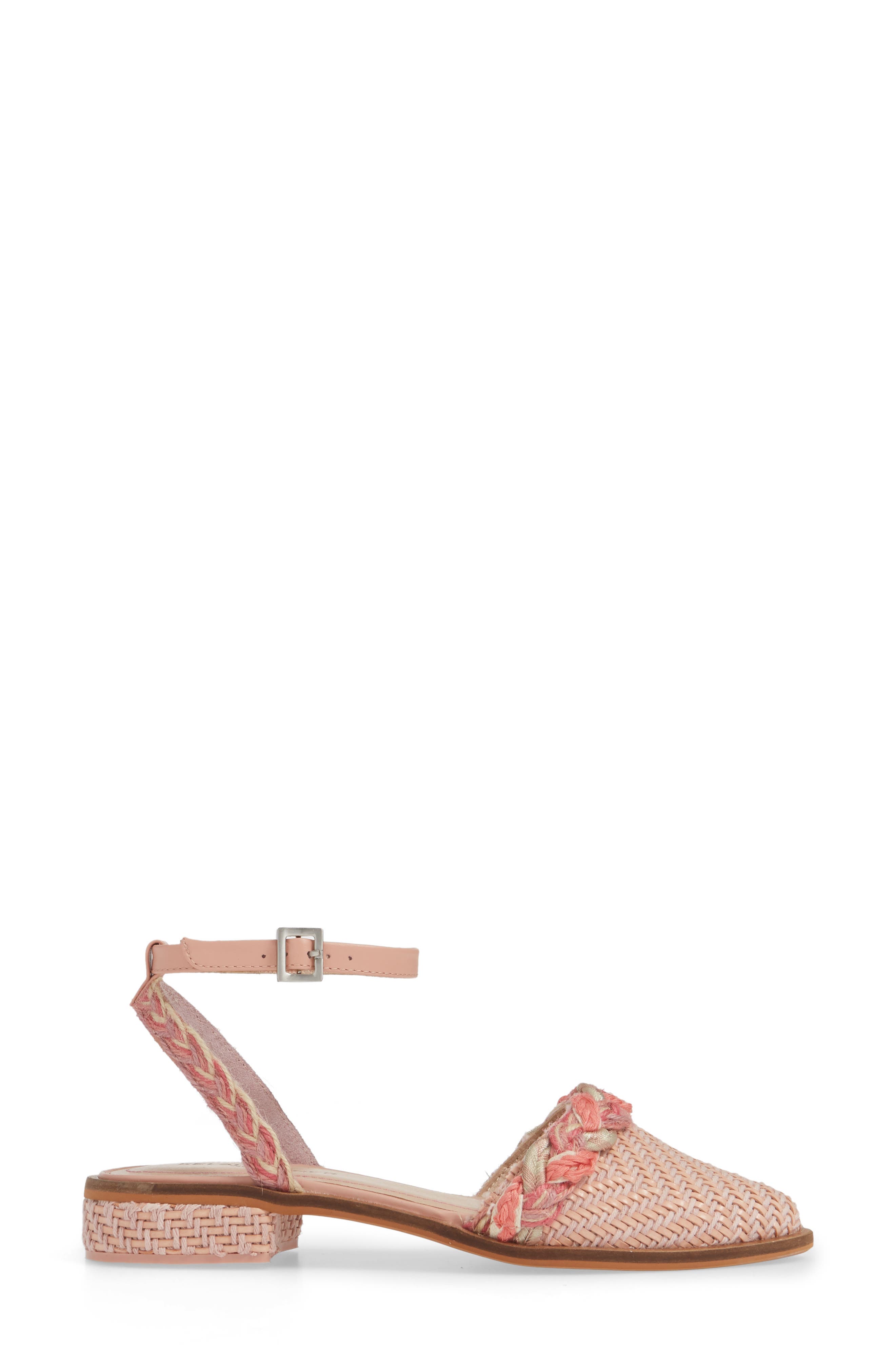 Annalese Ankle Strap Flat, Alternate, color, ORCHID