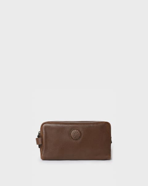 The Compass Leather Toiletry Bag