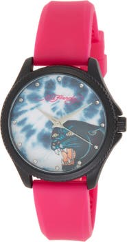 Ed Hardy Silicone Strap Watch, 38mm
