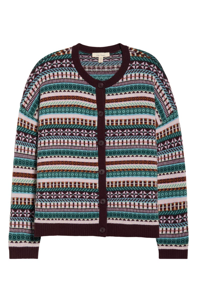 Seasalt Cornwall Copperhouse Fair Isle Lambswool Blend Cardigan, Alternate, color, Float Sardine Multi
