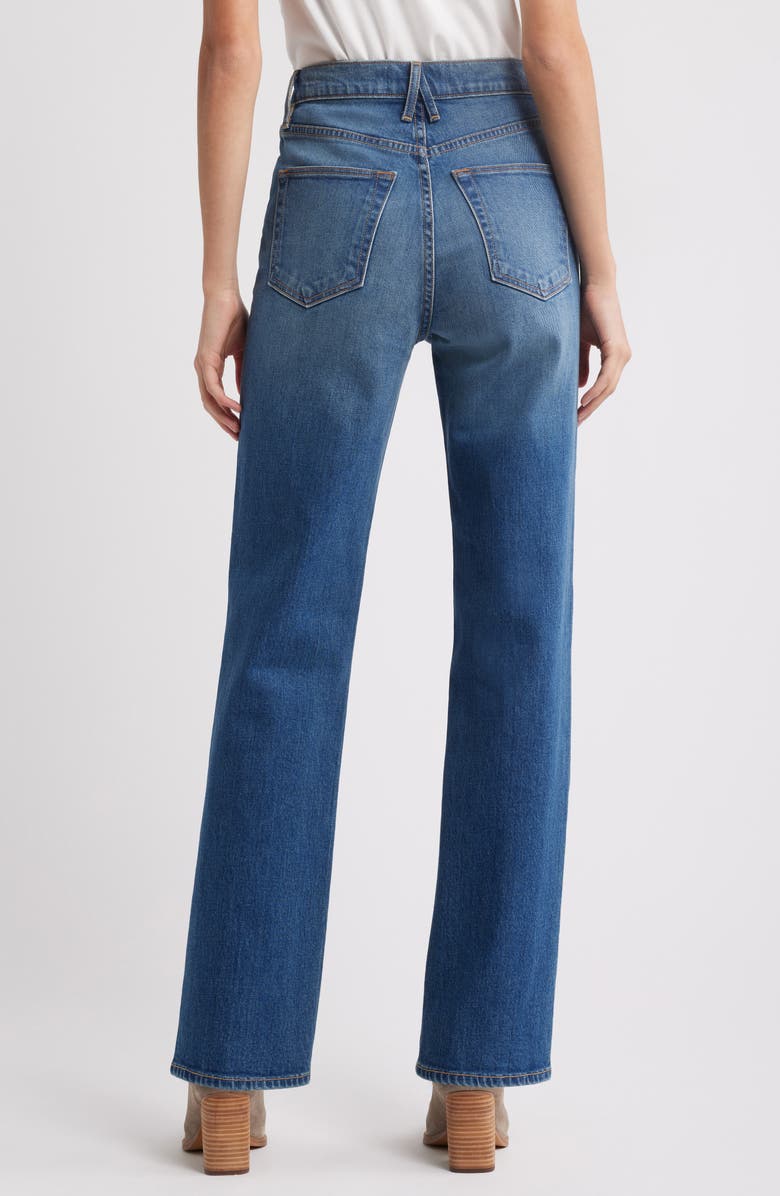 SLVRLAKE London High Waist Straight Leg Jeans, Alternate, color, Full Circle