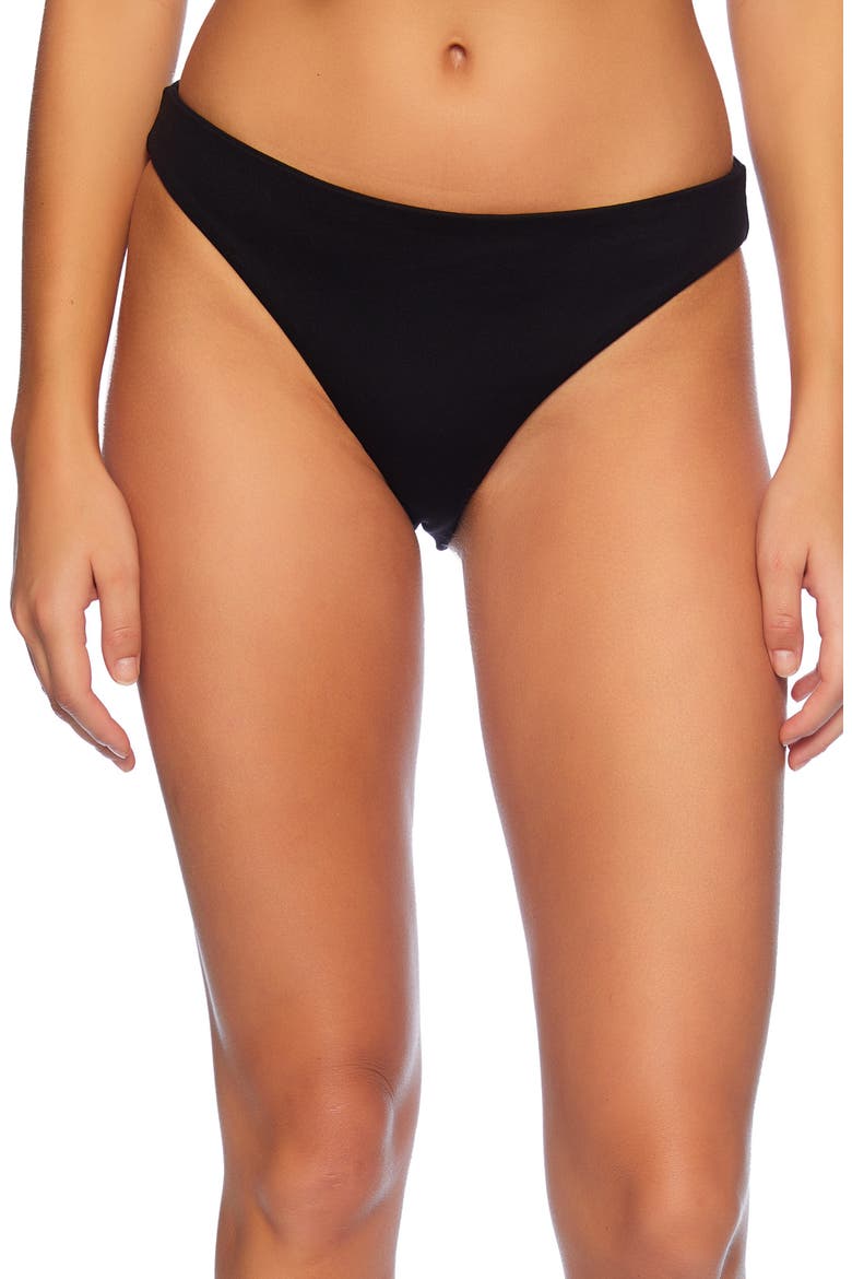 Solid Bikini Bottoms, Main, color, BLACK