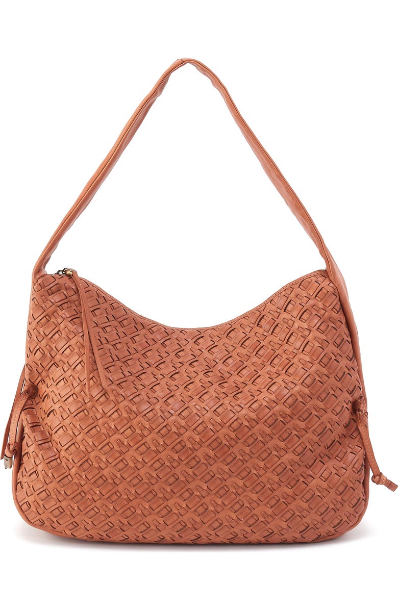 HOBO Kori Woven Leather Hobo, Main, color, Harvest Wheat
