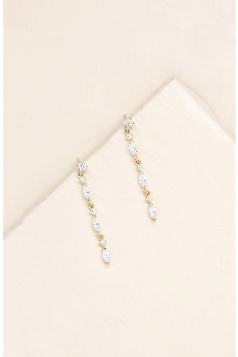 Linear Drop Earrings, Alternate, color, GOLD