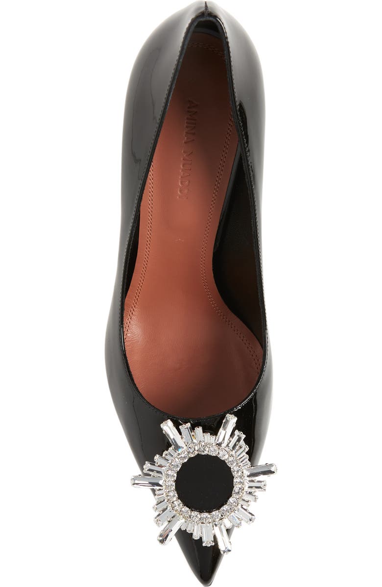 Amina Muaddi Begum Brooch Pointed Toe Pump, Alternate, color,