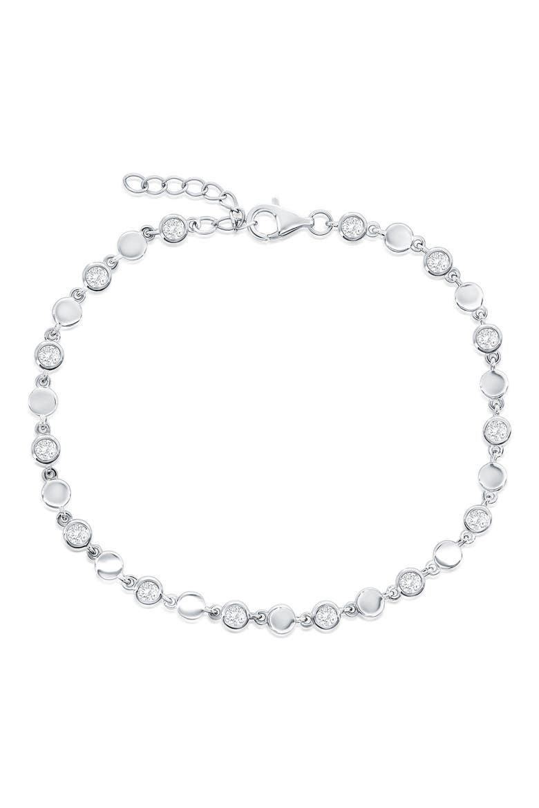 Cubic Zirconia Bracelet, Main, color, SILVER