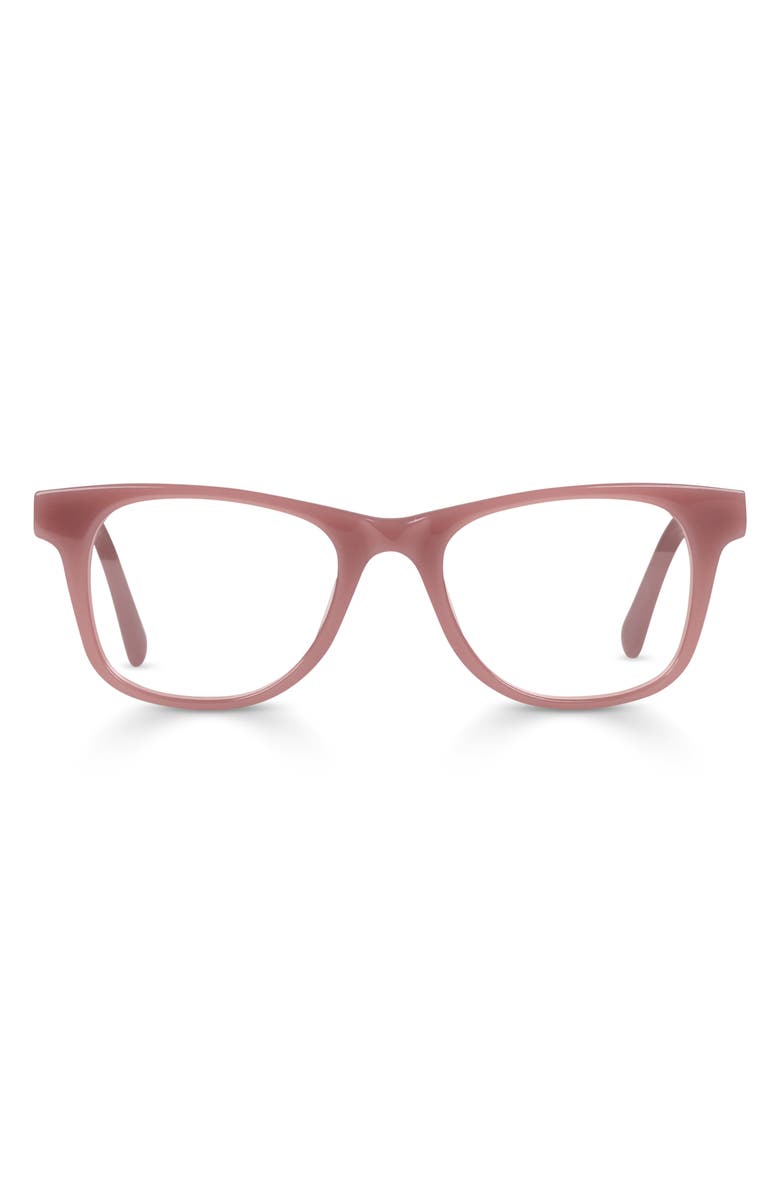 eyebobs The Director 46mm Square Reading Glasses, Main, color, Mauve Pink