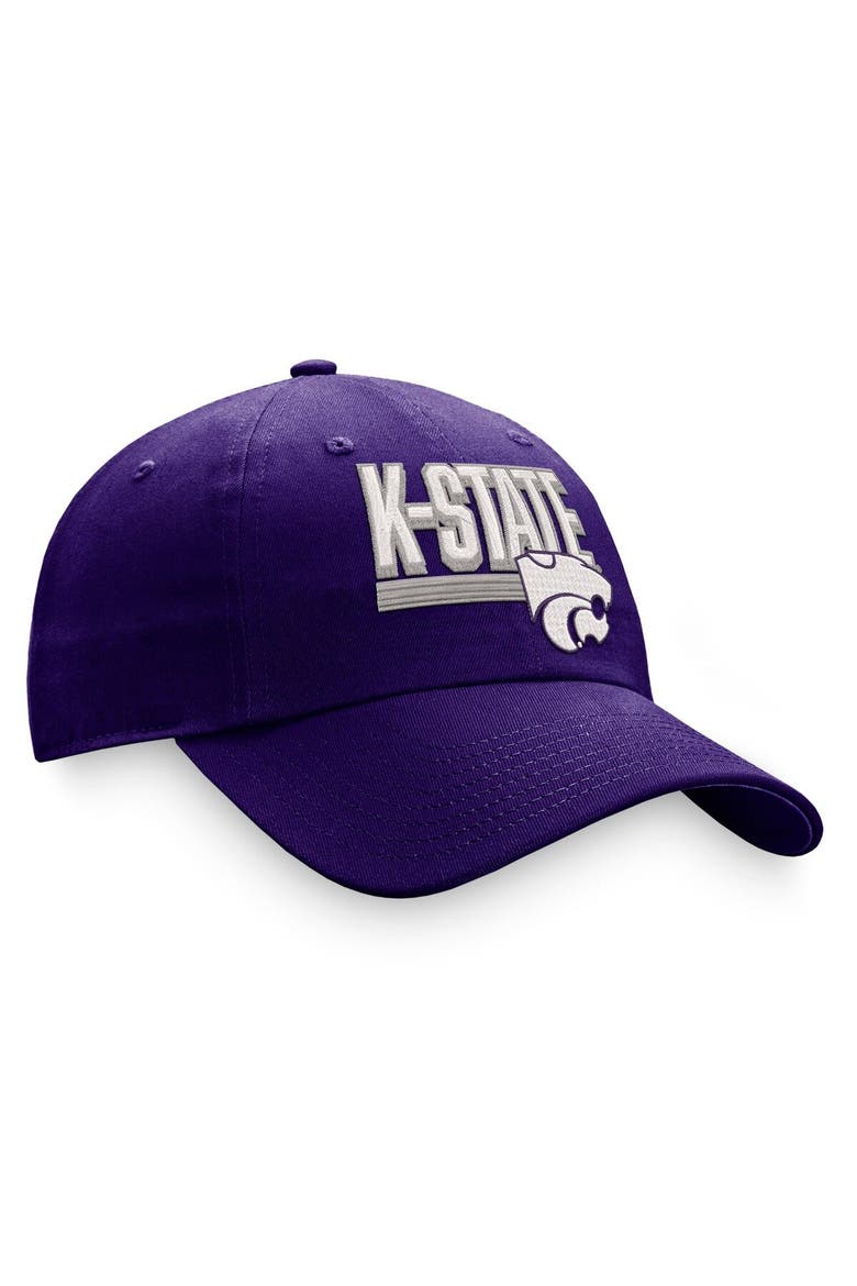 Men's Top of the World Purple Kansas State Wildcats Slice Adjustable Hat, Alternate, color, Green
