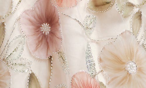 DRESS THE POPULATION DRESS THE POPULATION JACKIE FLORAL EMBELLISHED MINIDRESS 