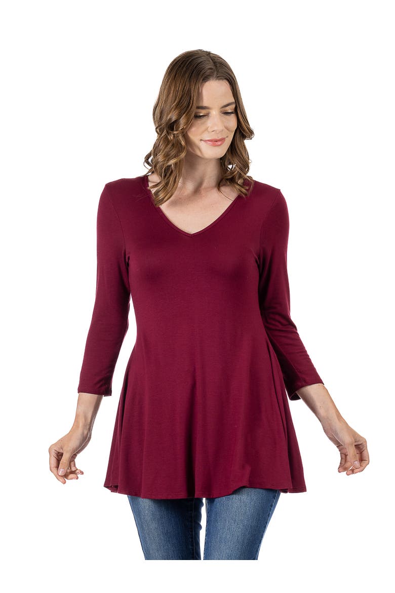 V-Neck Sleeveless Maxi Dress with Belt, Main, color, Wine