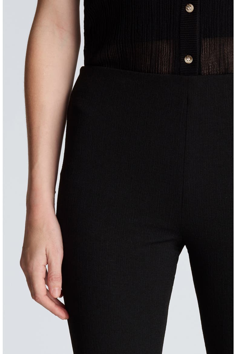 Flare Leg Pull-On Pants, Alternate, color, BLACK