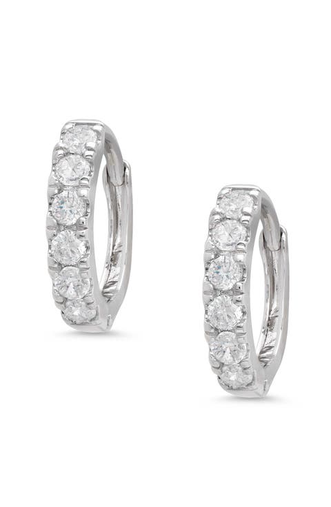 Kids' Cubic Zirconia Hoop Earrings