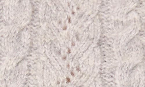 Cece Heart Button Pointell Cardigan In Gray