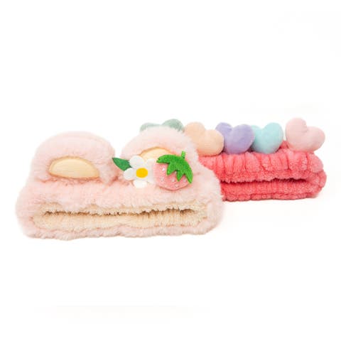 2pc Plush Spa Headband Set