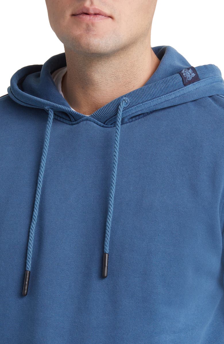 Stone Rose Fleece Hoodie, Alternate, color, Denim