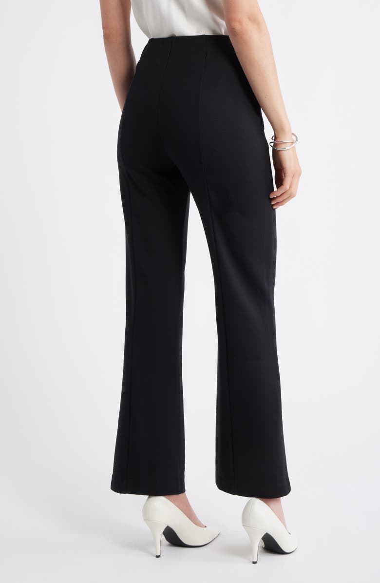 Nordstrom Pull-On Ponte Trousers, Alternate, color, Black