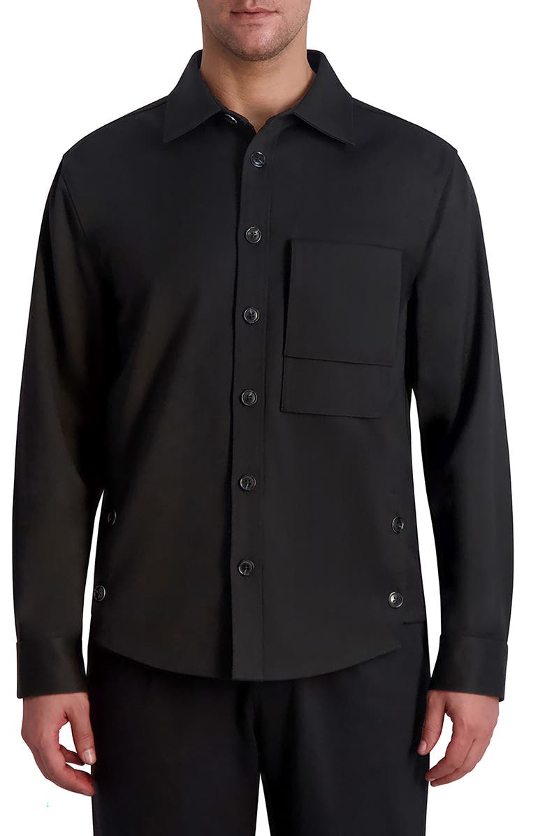 KARL LAGERFELD PARIS Shirt Jacket, Main, color, 