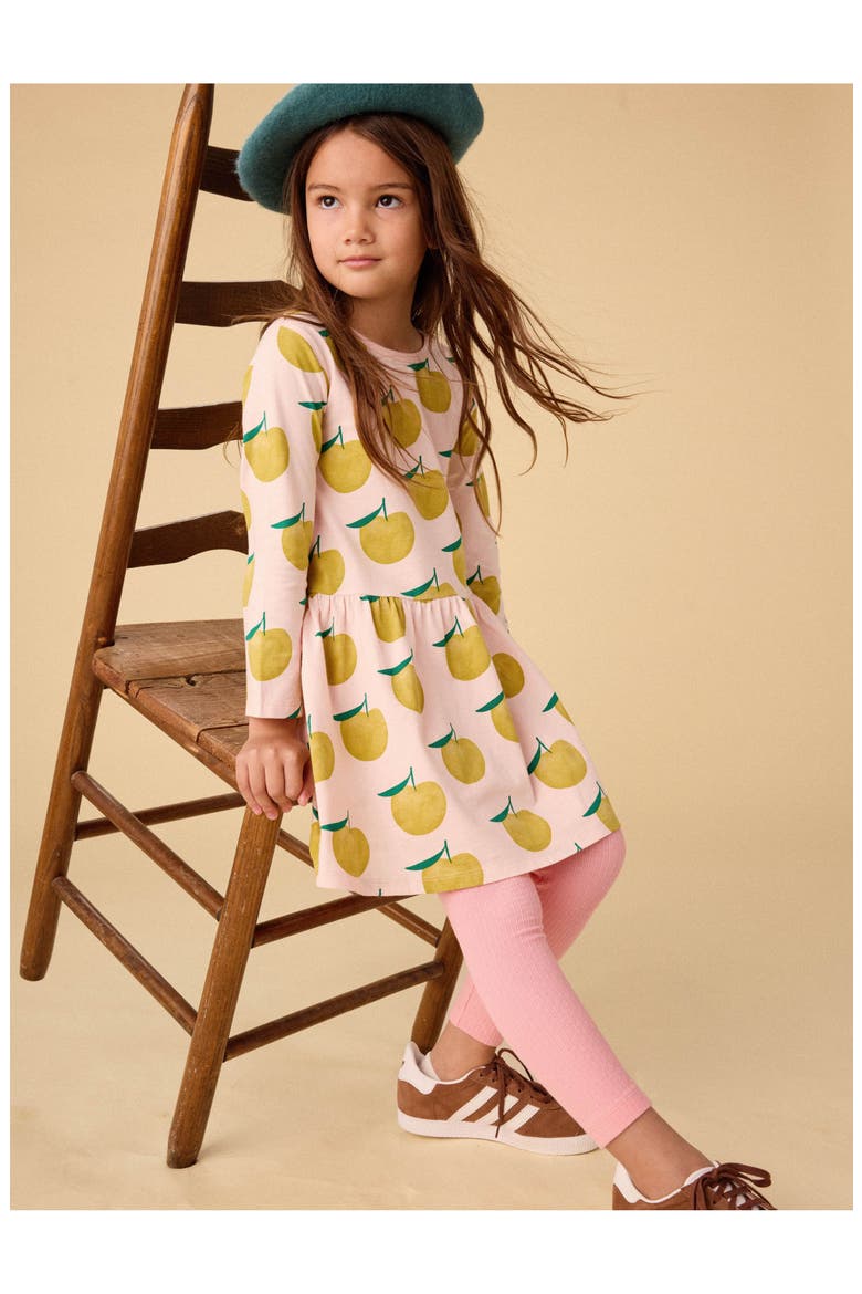 Long Sleeve Skirted Dress, Alternate, color, Asian Pear
