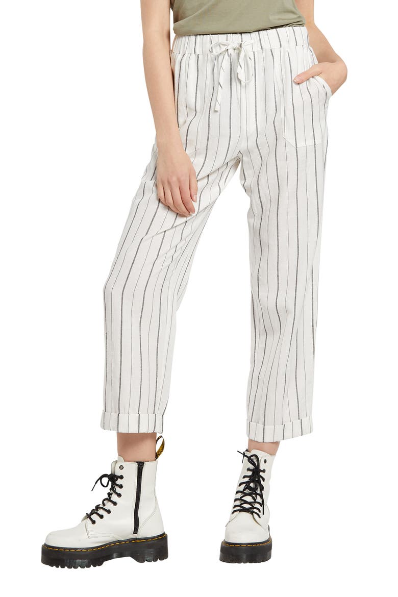Sunday Strut Pants, Main, color, BLACK STRIPE
