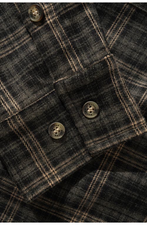 Butter Goods Connection Plaid Flannel Button-down Shirt In Gray