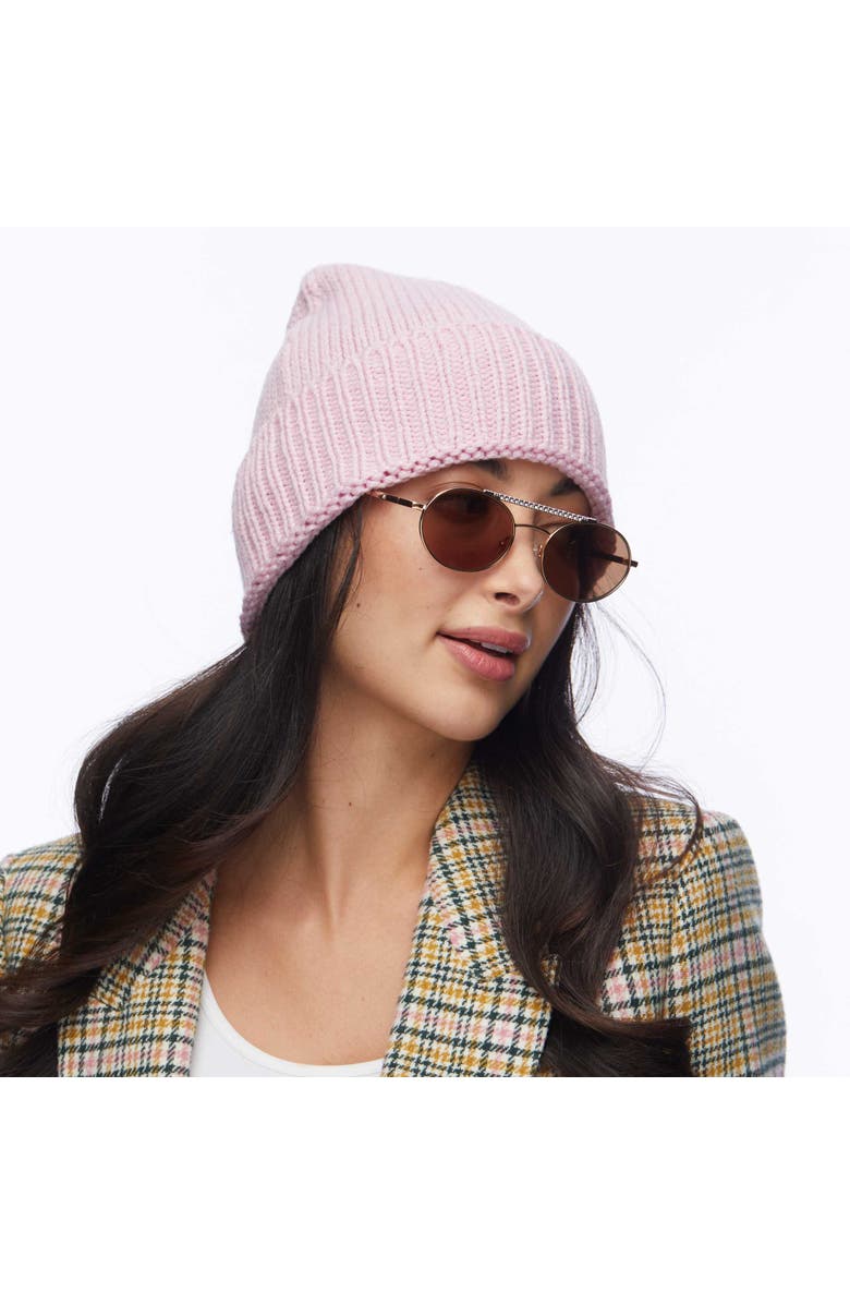 Lele Sadoughi Blush Jamie Beanie, Alternate, color, Blush 650