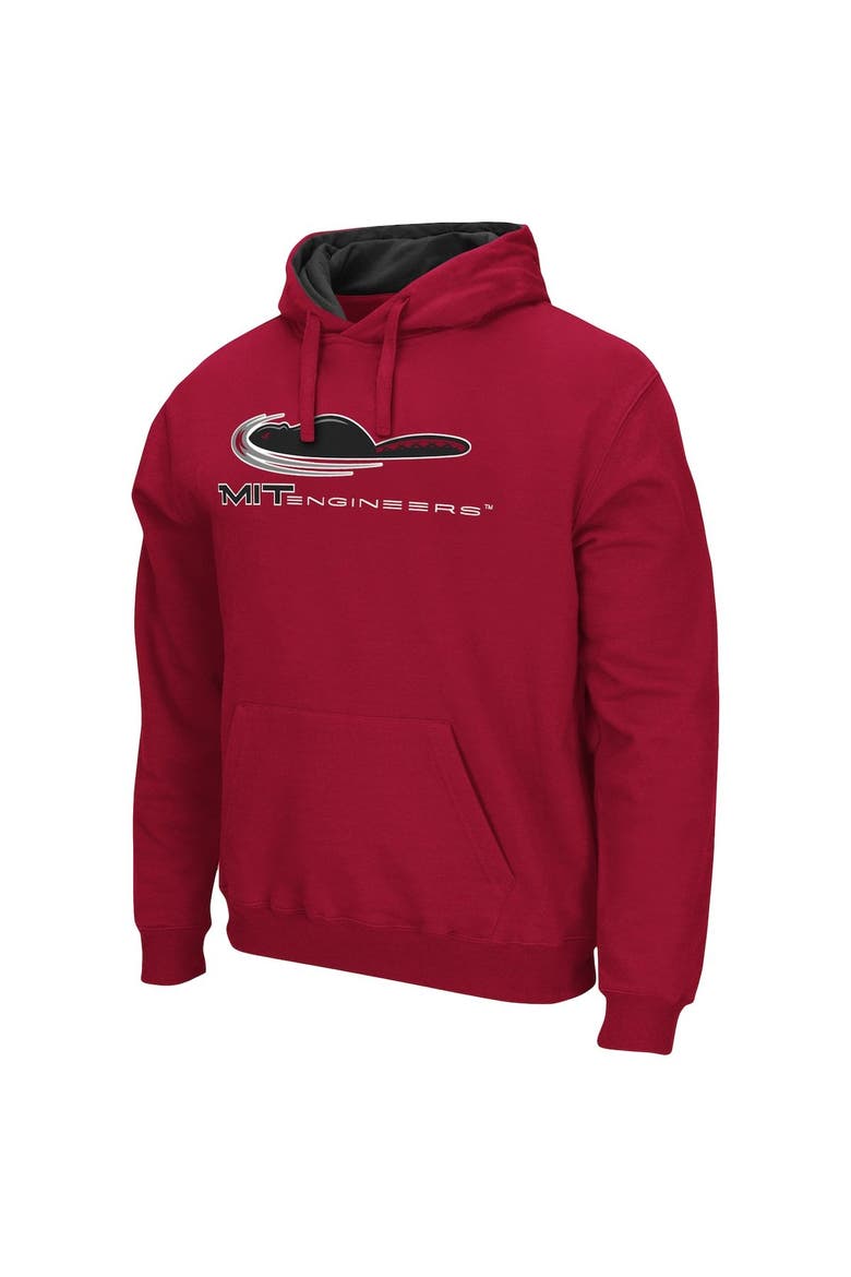 Men's Colosseum Cardinal MIT Engineers Arch and Logo Pullover Hoodie, Alternate, color, Cardinal