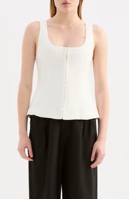 Nude Lucy Quinn Linen Vest Top