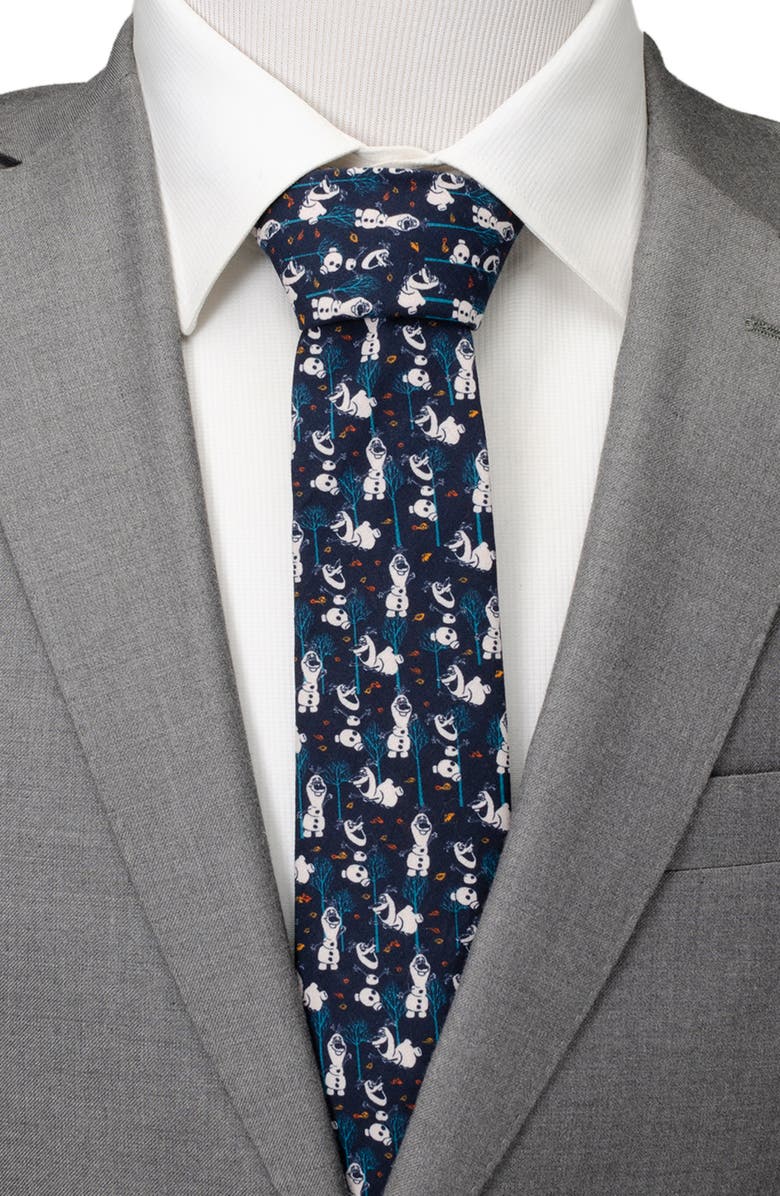 Cufflinks, Inc. Olaf Cotton Tie, Alternate, color, Navy