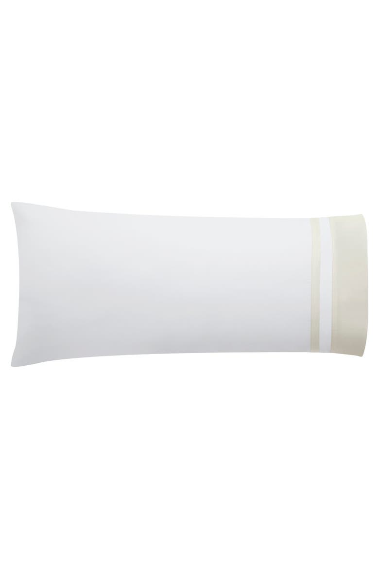 Stella Organic Cotton Percale Pillowcases - Set of 2, Alternate, color, White/Natural