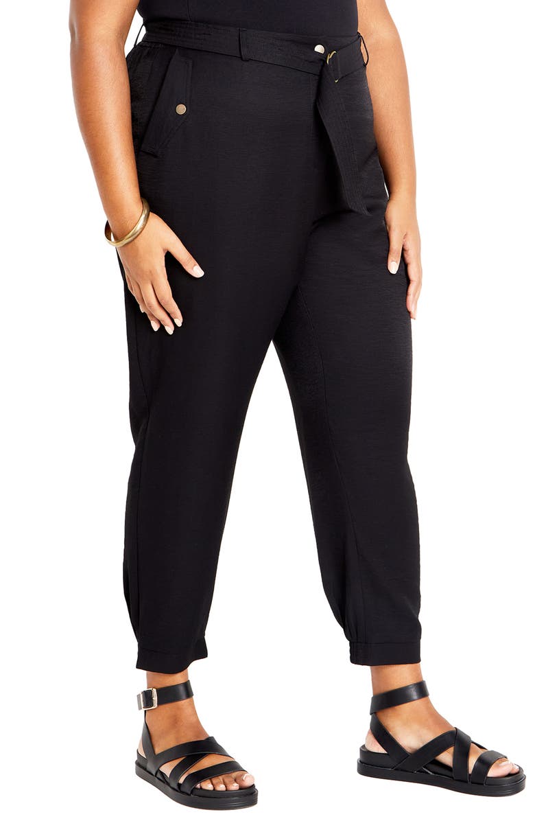 City Chic Dakota High Waist Taper Pants, Alternate, color,