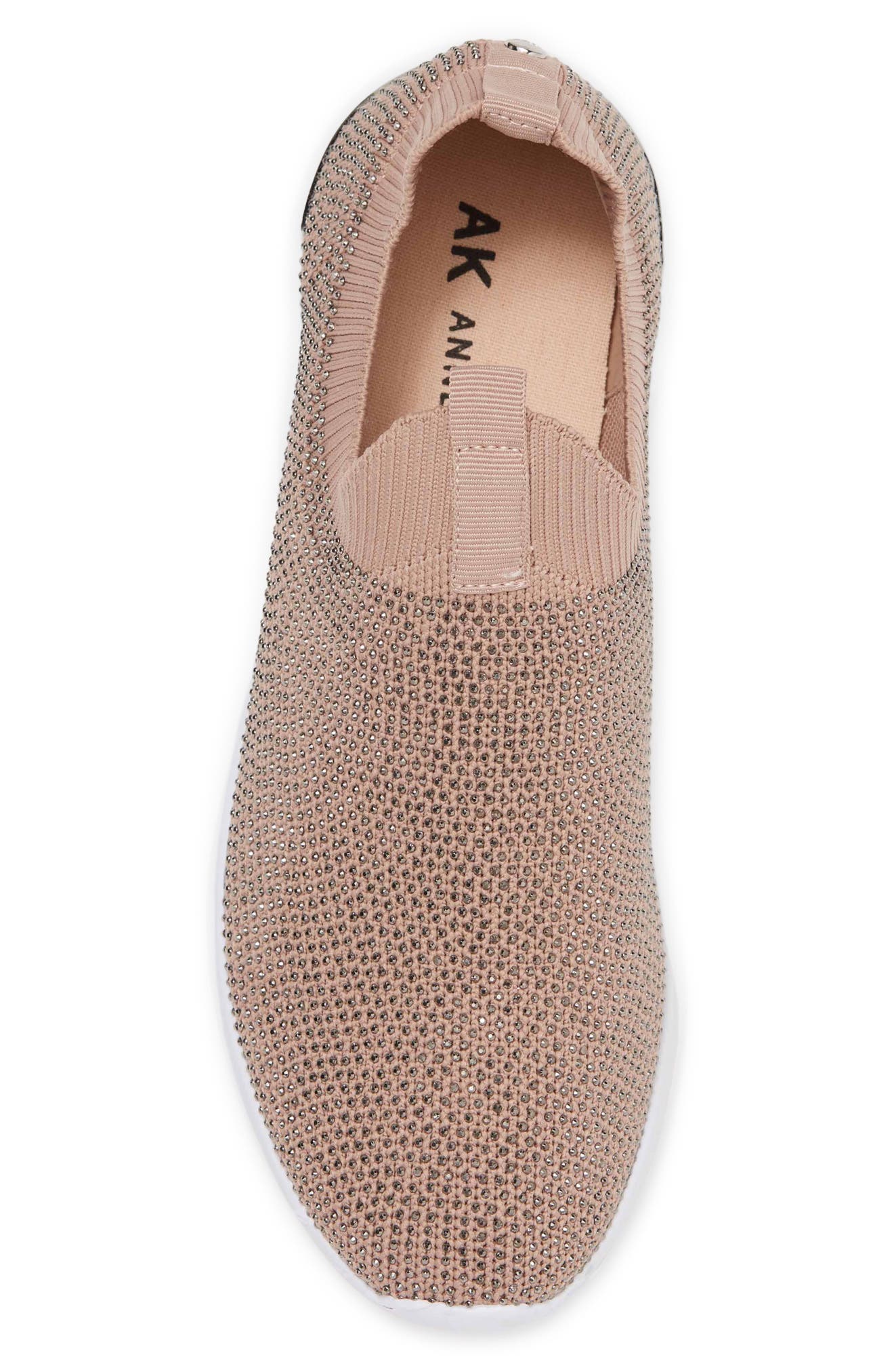 Anne Klein Mylee Slip-On Sneaker, Alternate, color, Blush Rhinestone
