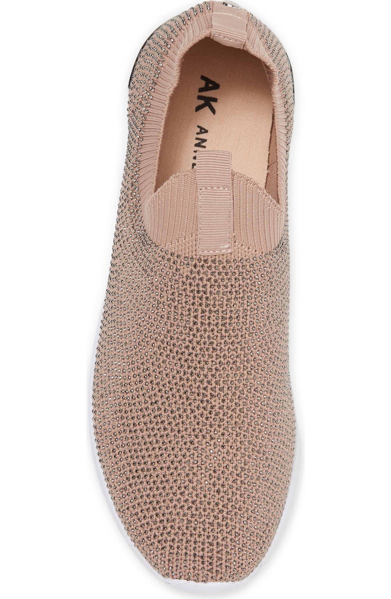 Anne Klein Mylee Slip-On Sneaker, Alternate, color, Blush Rhinestone