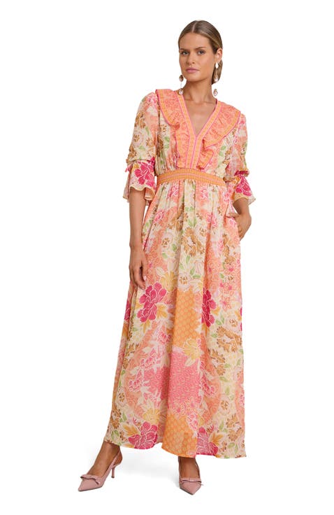 Meridian Chiffon Maxi Dress