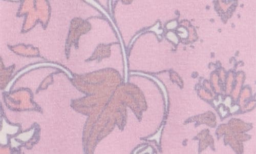Toby Ditsy Floral Print Footie, Bow & Teether Set In Pink