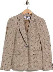 DKNY Dot Houndstooth Check Blazer
