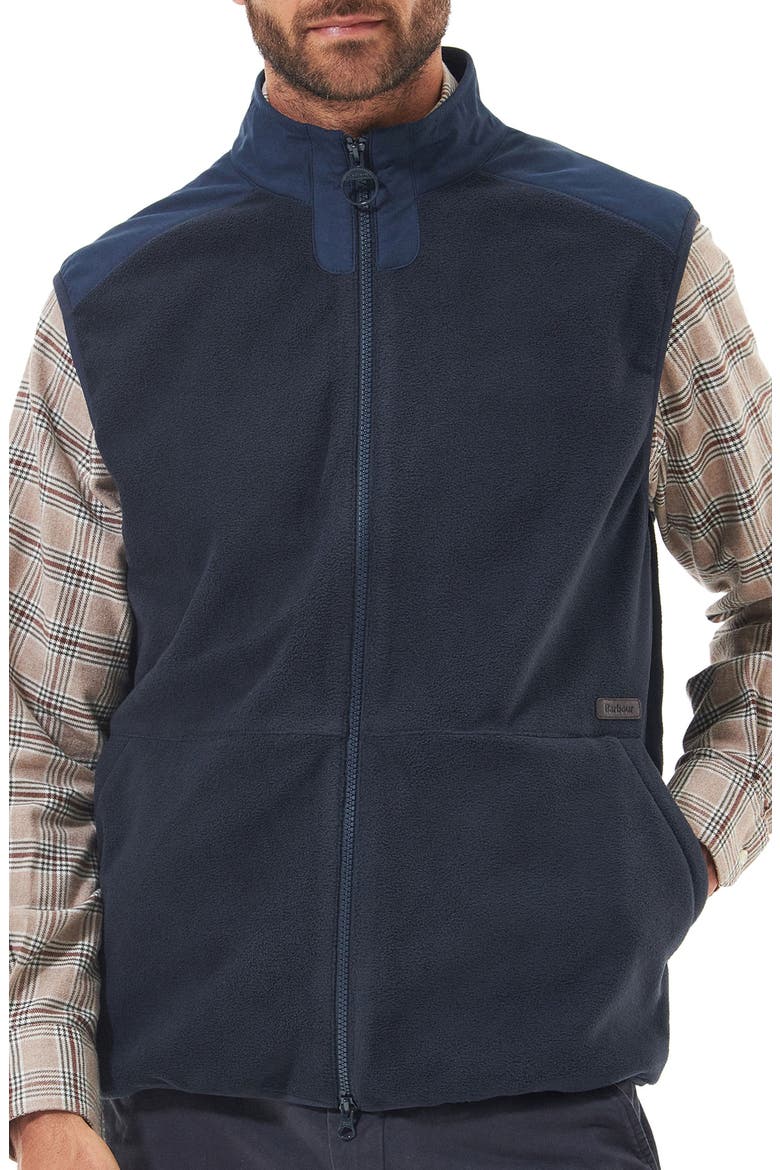Country Fleece Vest, Main, color, NAVY