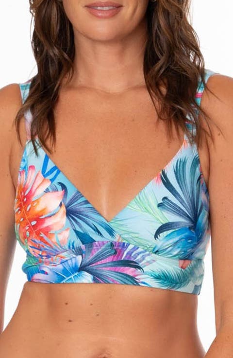 Sophia Surplice Longline Bikini Top